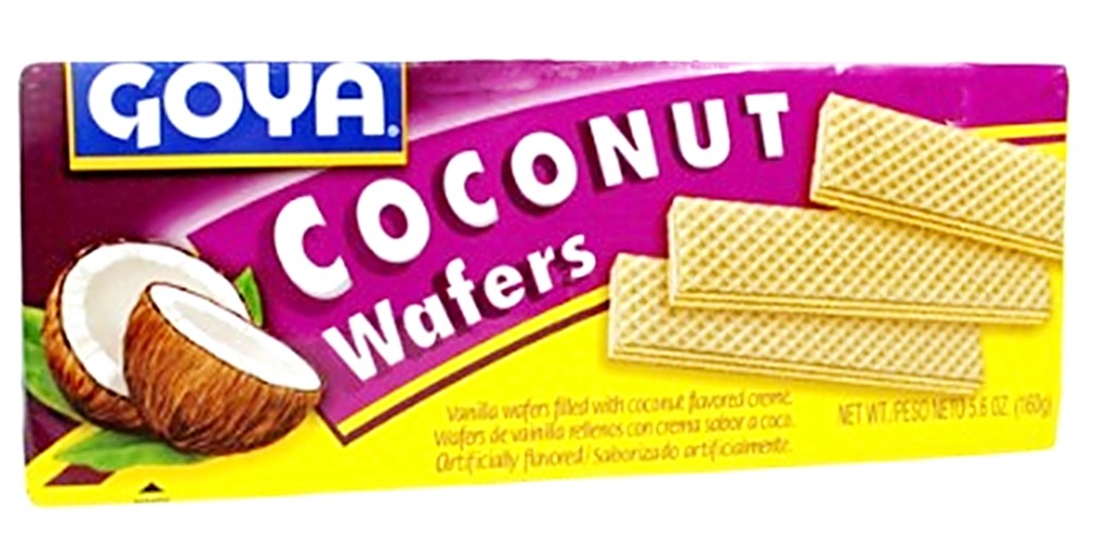 Goya coconut cream filled wafers  4.9 oz